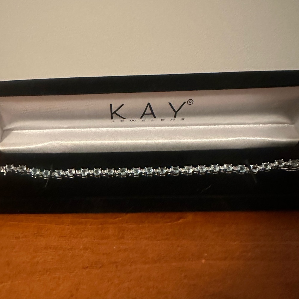 Kay Jeweler’s Blue Topaz Tennis Bracelet